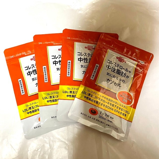 コレステロールや中性脂肪が気になる方のカプセル 4袋セット 大正製薬 コレステロールや中性脂肪が気になる方のカプセル 4袋セット 大正製薬