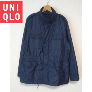 ユニクロ(UNIQLO)のUNIQLOユニクロ　M65　ミリタリージャケット　メンズ　中綿　XL　ネイビー(ミリタリージャケット)