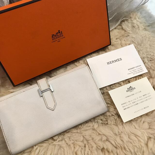 HERMES ベアン デュプリ 三つ折り長財布 ヴォーエプソン 2007年製