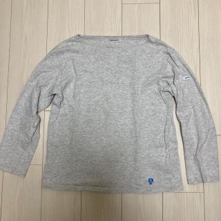 オーシバル(ORCIVAL)のORCIVAL コットンロードフレンチバスクシャツ　サイズ3  グレー(Tシャツ/カットソー(七分/長袖))