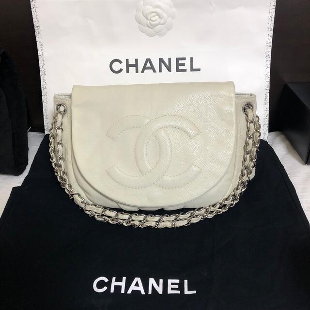 ????美品????CHANEL????ハーフムーンショルダー????vintage????ショルダーバッグ