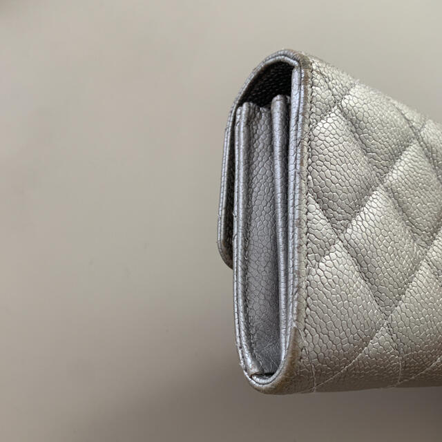 シャネル 長財布 大人のエレガントグレー】CHANEL☆長財布☆希少なシルバー金具
