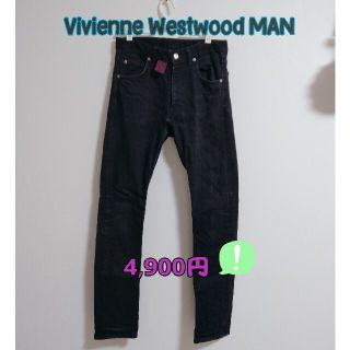 ヴィヴィアンウエストウッド(Vivienne Westwood)の【再値下】ヴィヴィアンウエストウッドマン スキニーデニム ブラック(デニム/ジーンズ)