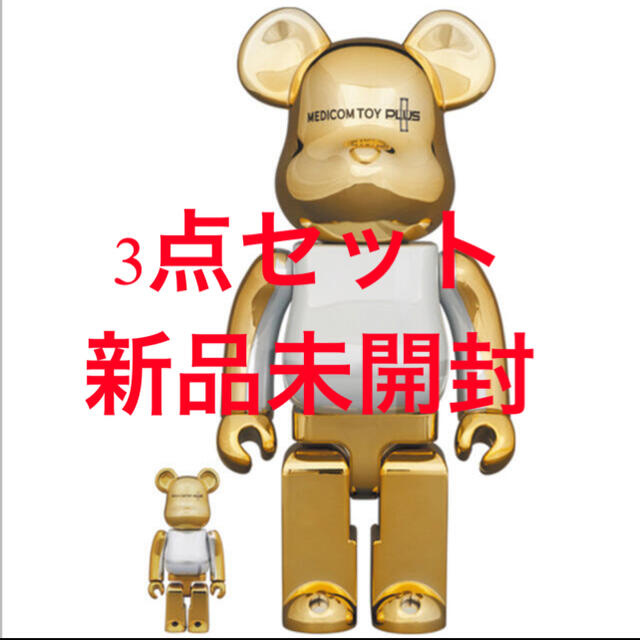 BE@RBRICK  GOLD CHROME Ver. 100％ & 400％berbrick