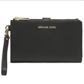 マイケルコース(Michael Kors)の【新品未使用】マイケルコース MICHAELKORS 二つ折り財布 BLACK(財布)