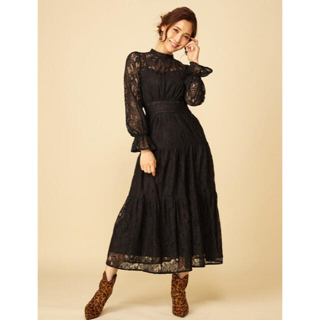 ROYAL PARTY - ロイヤルパーティー ワンピース ハイネックレース ROYAL PARTY - ロイヤルパーティー ワンピース ハイネックレース