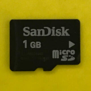 サンディスク(SanDisk)のSanDisk 1GB micro SD カード（ジャンク品）(PC周辺機器)