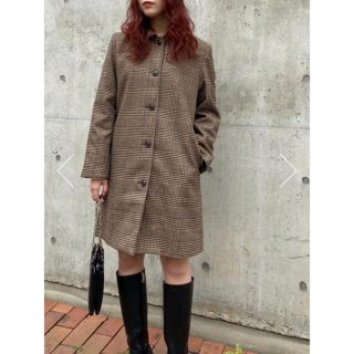 マウジー(moussy)のMOUSSY  GLEN CHECK コート(ロングコート)