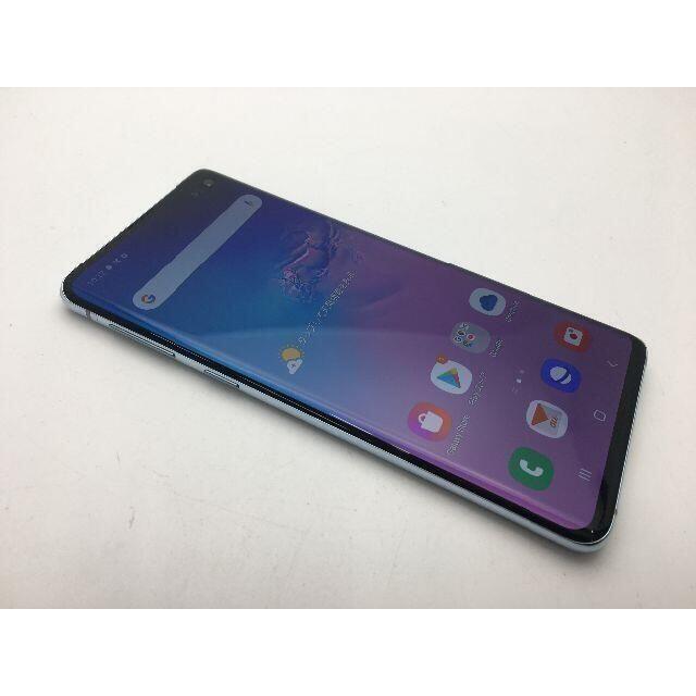 SAMSUNG(サムスン)のSIMフリー au Galaxy S10 SCV41ブルー◆美品◆604 スマホ/家電/カメラのスマートフォン/携帯電話(スマートフォン本体)の商品写真