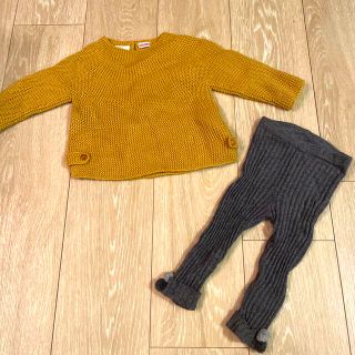 ザラキッズ(ZARA KIDS)のザラベビーニット上下セット(ニット/セーター)