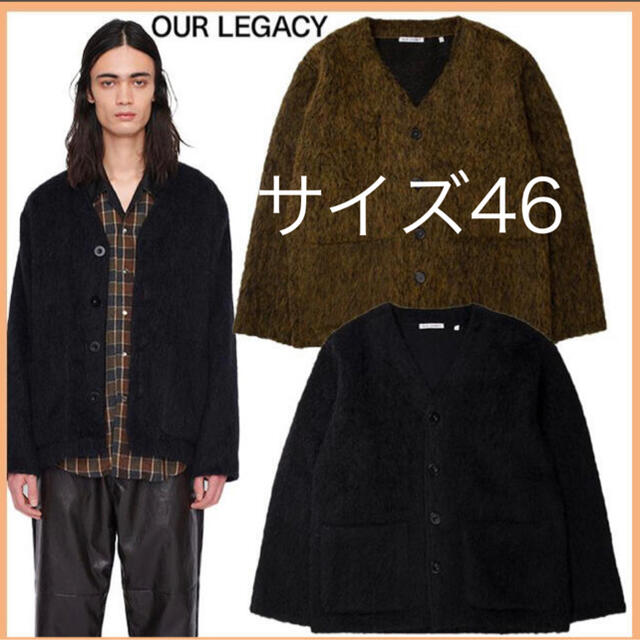 our legacy CARDIGAN BLACK カーディガン 46