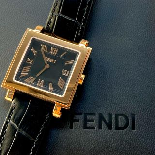 フェンディ(FENDI)のFENDI フェンディ クアドロ 007-60500G 腕時計 メンズ クォーツ(腕時計(アナログ))