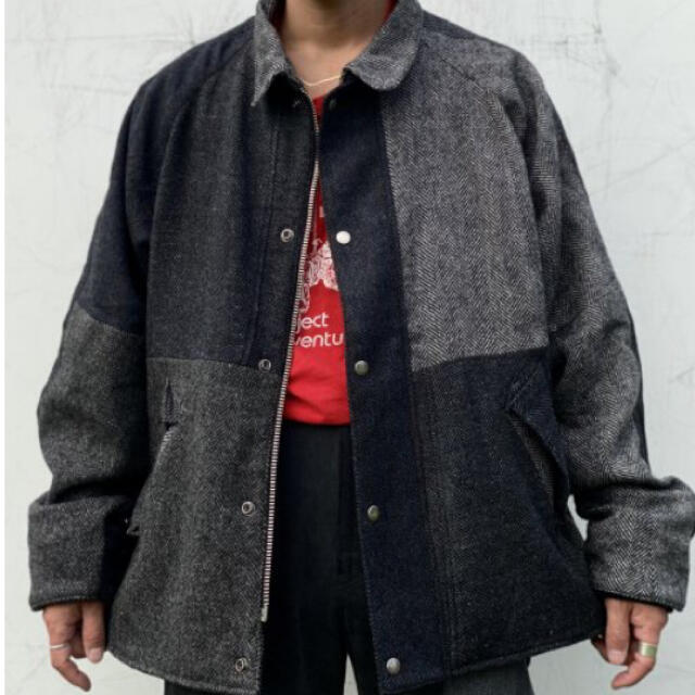 Harris Tweed Fabric Patchwork Jacket 1