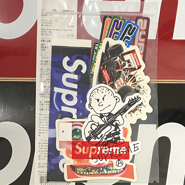 【店舗限定】Supreme ステッカーセット 2021FW Week7