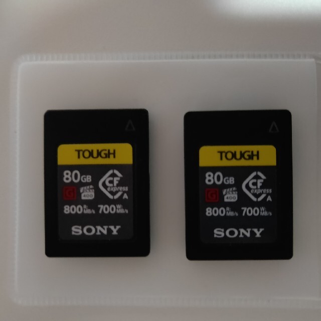 使用！僅か！SONY 純正品　CF タイプA 80G x2