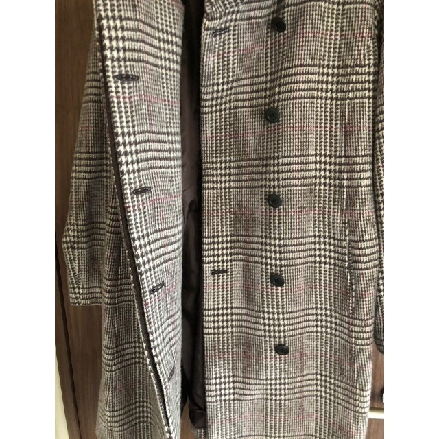 PINORE ピノーレ ロングウールコート ブラウン系 サイズ表記 40-