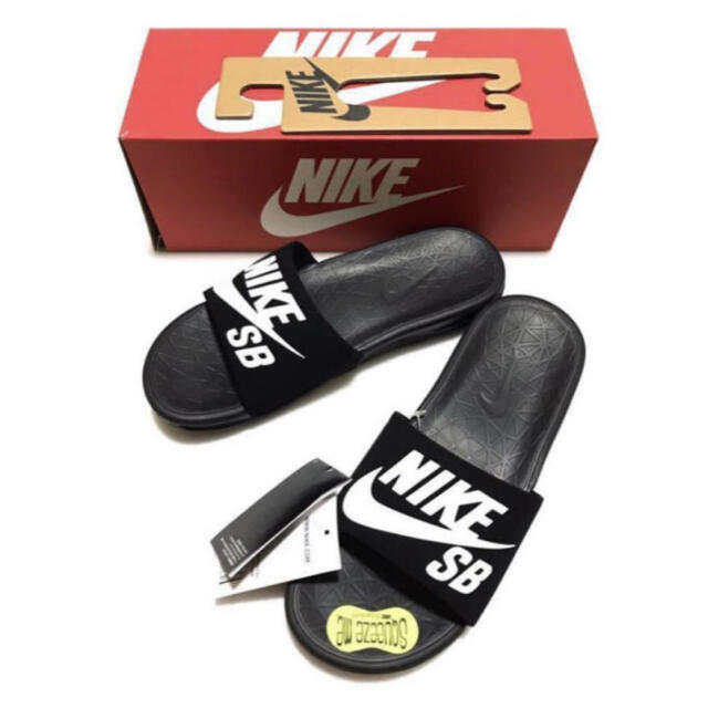 NIKE ナイキ サンダル BENASSI SOLARSOFT SB 25cmブラック付属品