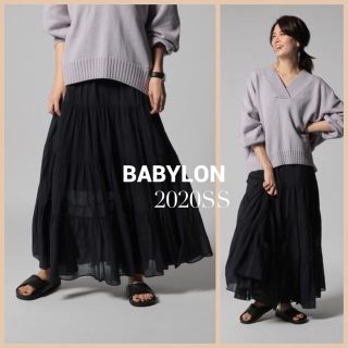 バビロン(BABYLONE)のBABYLON ティアードマキシスカート(ロングスカート)