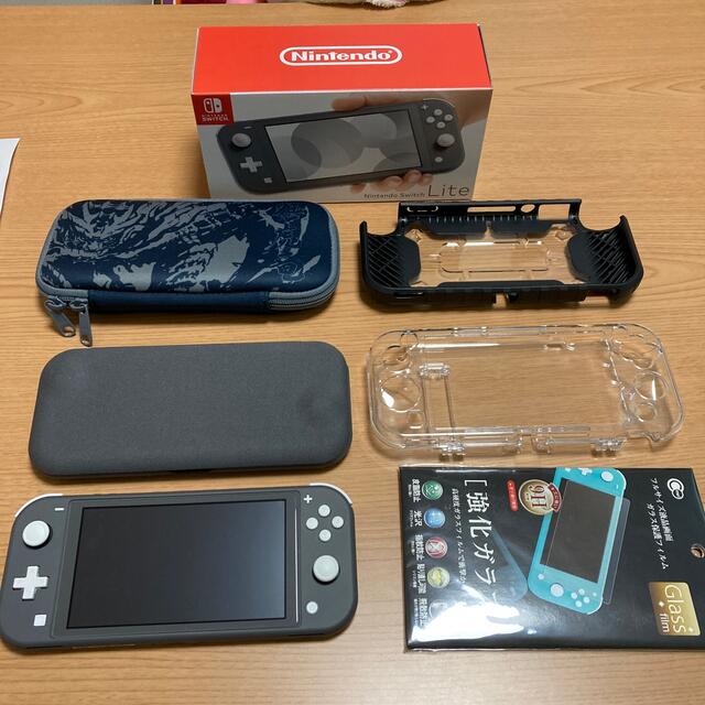 Nintendo Switch Liteグレー (ケース、SDカード付き)