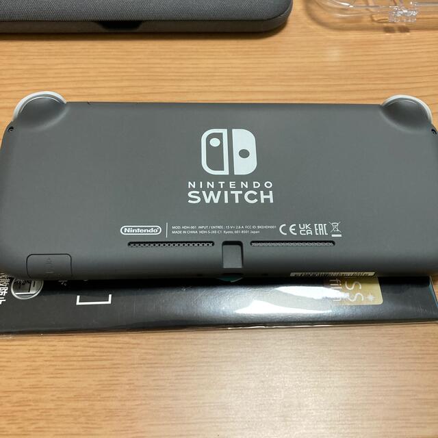 Nintendo Switch Liteグレー (ケース、SDカード付き) エンタメ/ホビーのゲームソフト/ゲーム機本体(家庭用ゲーム機本体)の商品写真