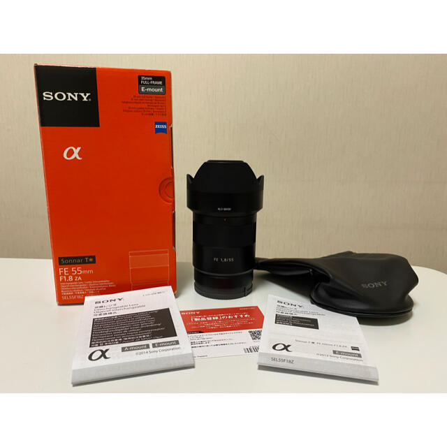 SONY(ソニー)のSONY Sonnar T* FE 55mm F1.8 ZA SEL55F18Z スマホ/家電/カメラのカメラ(レンズ(単焦点))の商品写真