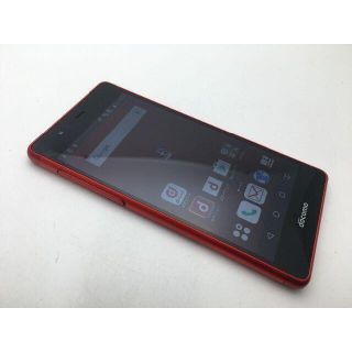 フジツウ(富士通)の618 SIMフリーdocomo arrows Be F-05J レッド◆美品◆(スマートフォン本体)