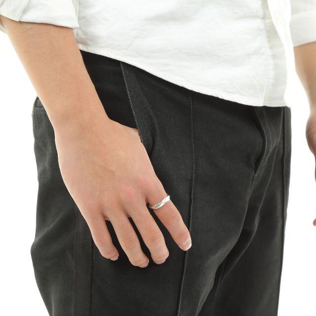 (21号) シルバー リング 925 ツイスト メンズ 指輪 メンズのアクセサリー(リング(指輪))の商品写真