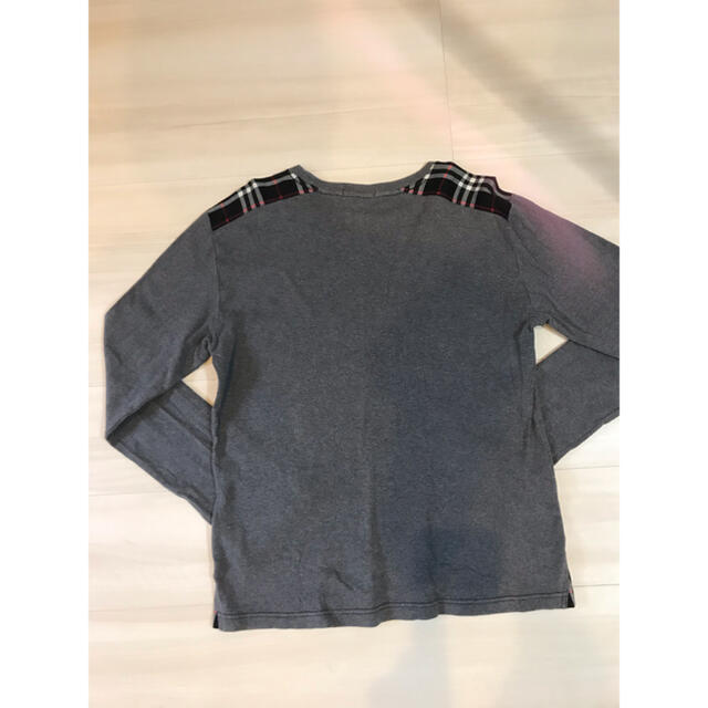 BURBERRY BLACK LABEL(バーバリーブラックレーベル)のバーバリーブラックレーベル⭐︎カットソー⭐︎グレイ⭐︎3 メンズのトップス(Tシャツ/カットソー(七分/長袖))の商品写真