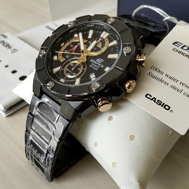 CASIO(カシオ)の腕時計 アナログ ブラック EDIFICE CASIO エディフィス メンズの時計(腕時計(アナログ))の商品写真