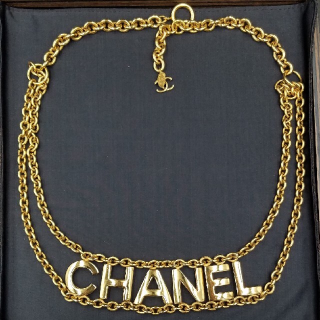 CHANEL 激レア品！ヴィンテージ ロゴチェーンベルト(チョーカー)ネックレス