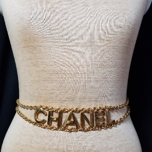 CHANEL(シャネル)のCHANEL 激レア品！ヴィンテージ ロゴチェーンベルト(チョーカー)ネックレス レディースのアクセサリー(ネックレス)の商品写真