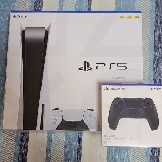 プレイステーション(PlayStation)の【新品、未開封】PlayStation5 コントローラーセット(ブラック)(家庭用ゲーム機本体)