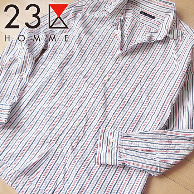 23区(ニジュウサンク)の超美品 50(XL) 23区HOMME メンズ 長袖シャツ メンズのトップス(シャツ)の商品写真