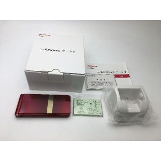 フジツウ(富士通)の◆SIMフリー docomo ARROWSケータイ F-05G レッド新品未使用(携帯電話本体)