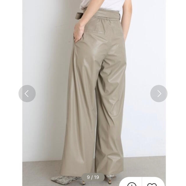 SNIDEL スナイデル ワイドベルトパンツ カーキ ほぼ新品