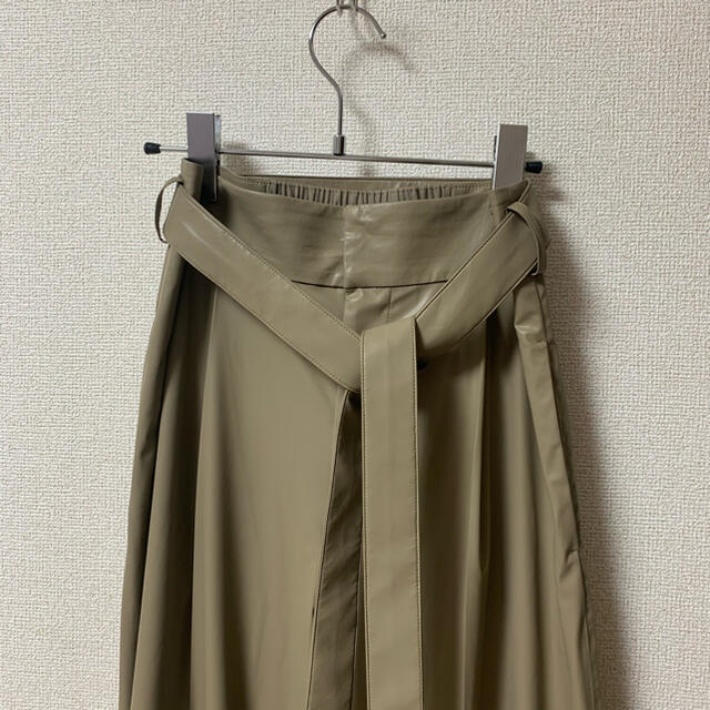 SNIDEL スナイデル ワイドベルトパンツ カーキ ほぼ新品