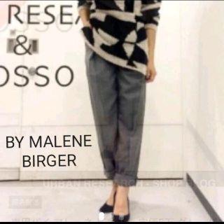 アーバンリサーチ(URBAN RESEARCH)のウールパンツ　BY MALENE BIRGER(クロップドパンツ)