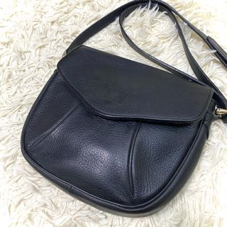 バーバリー(BURBERRY)の【美品】バーバリー ショルダーバッグ 内ノバチェック ロゴ しぼ革(ショルダーバッグ)