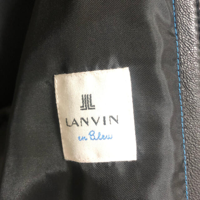 LANVIN en Bleu(ランバンオンブルー)のLANVIN en Bleu レザージャケット　羊革 メンズのジャケット/アウター(レザージャケット)の商品写真