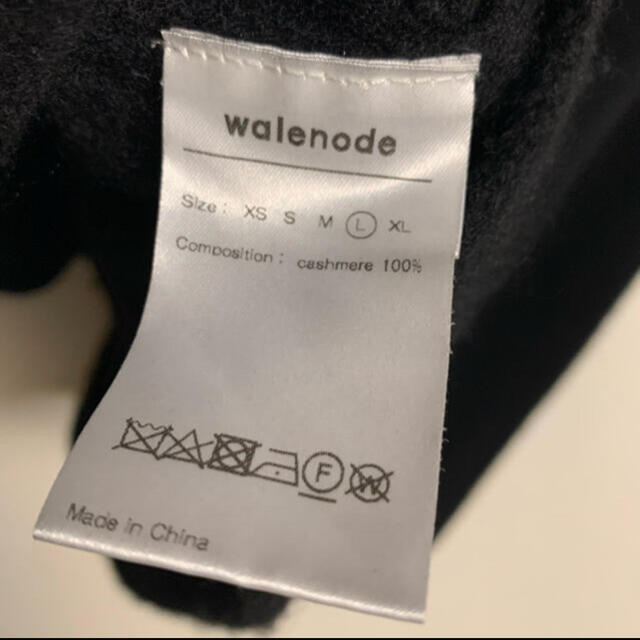 【希少】walenode ウェルノード 18aw 別注 カシミヤ　ニット　黒 5