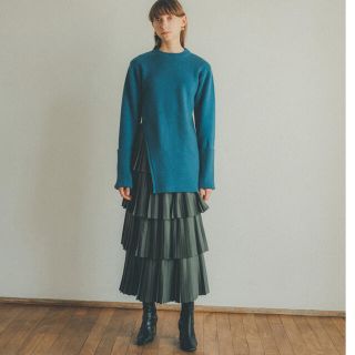 アメリヴィンテージ(Ameri VINTAGE)の[CLANE] SLANT CUT KNIT TOPS(ニット/セーター)