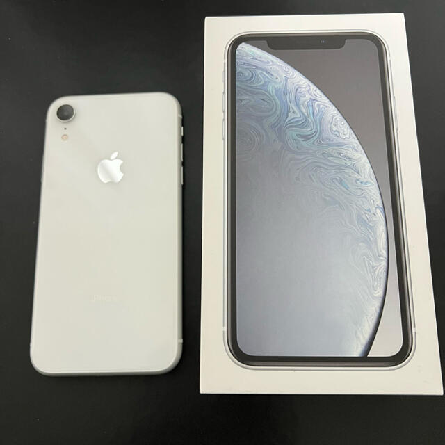 スマートフォン/携帯電話【値下】海外版SIMフリー iPhone XR 白 128GB バッテリー97%