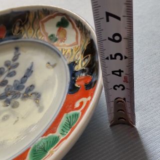 江戸幕末*明治*骨董*時代物!色絵皿*飾り皿として