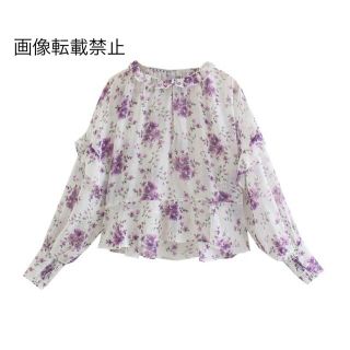 ザラ(ZARA)の🎃10月新作👻6353◆フラワー 花柄 ブラウス(シャツ/ブラウス(長袖/七分))