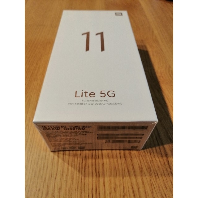 【新品未開封品】 Xiaomi Mi 11 Lite 5G トリュフブラックプラットフォームMIUI12