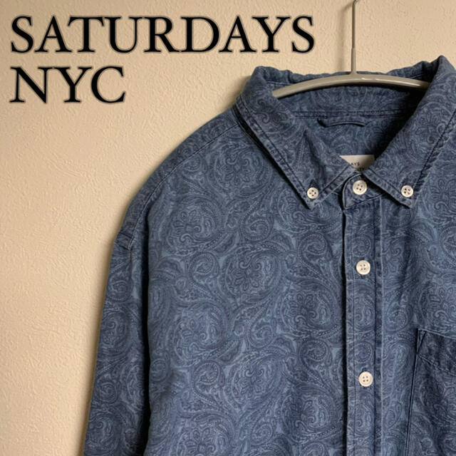 SATURDAYS SURF NYC(サタデーズサーフニューヨークシティー)の【希少】SATURDAYS NEW YORK CITY ペイズリー柄　BDシャツ メンズのトップス(シャツ)の商品写真