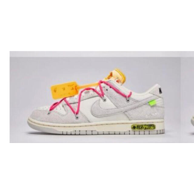 メンズOFF WHITE x NIKE DUNK LOW  29.0