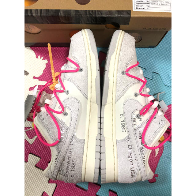 NIKE(ナイキ)のOFF WHITE x NIKE DUNK LOW  29.0 メンズの靴/シューズ(スニーカー)の商品写真