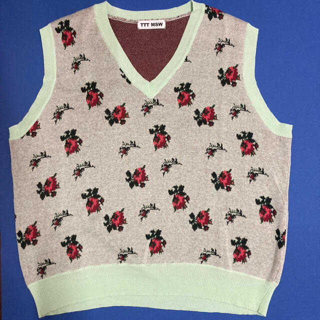 ttt_msw flower knit vest