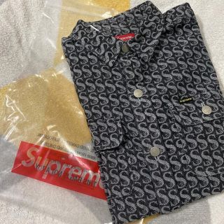 シュプリーム(Supreme)の専用☻supreme Monogram Denim Shirt Black (Gジャン/デニムジャケット)